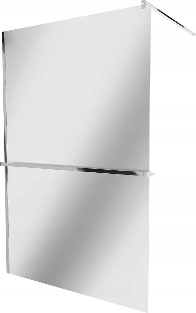 Walk-in dušo sienelė Mexen Kioto+ su lentynėle, chrome/veidrodis, 70,80,90,100,110,120x200 cm kaina ir informacija | Dušo durys ir sienelės | pigu.lt