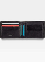 Vyriška natūralios odos piniginė Visconti PT-107, juoda kaina ir informacija | Vyriškos piniginės, kortelių dėklai | pigu.lt