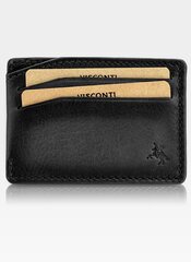 Vyriškas natūralios odos kortelių dėklas Visconti MT-86, juoda kaina ir informacija | Vyriškos piniginės, kortelių dėklai | pigu.lt