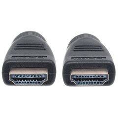 HDMI/HDMI kabelis Manhattan V2.0 M/M Ethernet 3D4K juodas CL3 10m цена и информация | Кабели и провода | pigu.lt