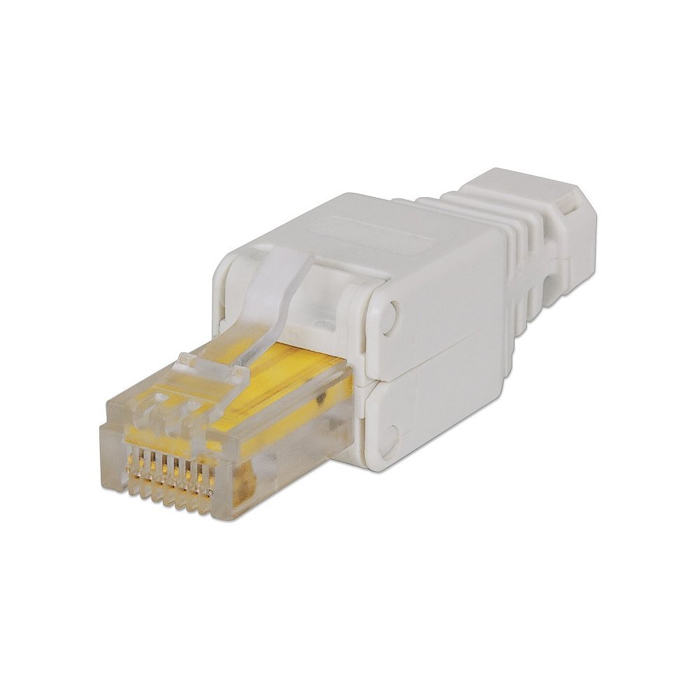 Savaime užsifiksuojantis modulinis kištukas Intellinet RJ45 U / UTP kaina ir informacija | Adapteriai, USB šakotuvai | pigu.lt