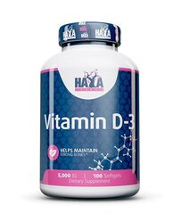 Maisto papildas Haya Labs Vitamin D-3 (4000 IU) 100 tabl. цена и информация | Витамины | pigu.lt