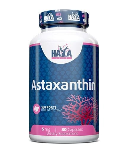 Maisto paapildas Haya Labs Astaxanthin (Astaksantinas) 30 kaps. kaina ir informacija | Vitaminai | pigu.lt