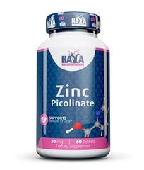 Maisto papildas Haya Labs Zinc Picolinate 60 tabl. kaina ir informacija | Vitaminai | pigu.lt