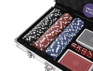 Pokerio rinkinys lagaminėlyje, 300 žetonų kaina ir informacija | Azartiniai žaidimai, pokeris | pigu.lt