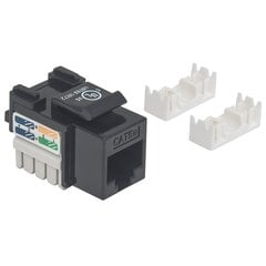 Modulis Keystone Intellinet RJ45 UTP Cat5e, juodas kaina ir informacija | Korpusų priedai | pigu.lt