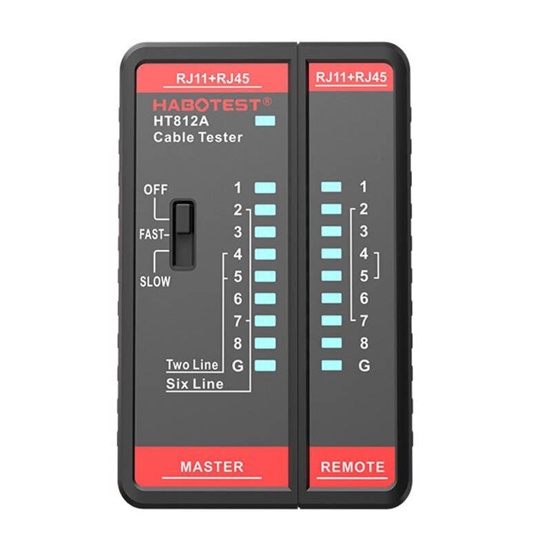 Habotest HT812A RJ45/RJ14/RJ12/RJ9 kaina ir informacija | Mechaniniai įrankiai | pigu.lt