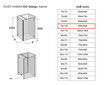 Dušo kabina IDO Design, kairinė 70x100 kaina ir informacija | Dušo kabinos | pigu.lt