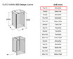 Dušo kabina IDO Design, kairinė 70x70 kaina ir informacija | Dušo kabinos | pigu.lt