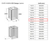 Dušo kabina IDO Design, kairinė 80x70 цена и информация | Dušo kabinos | pigu.lt