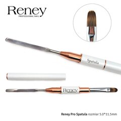 Reney Pro Spatula AN06 Mentelė šepetėlis Acrylgel Polygel dvipusiam šepetėliui kaina ir informacija | Manikiūro, pedikiūro priemonės | pigu.lt