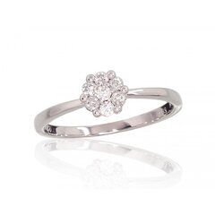 Auksinis žiedas su deimantais Diamond Sky "Diamond Flower II" kaina ir informacija | Žiedai | pigu.lt