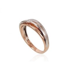 Золотое кольцо с бриллиантами "Гестия" из красного золота 585 пробы 4752263015708 цена и информация | Кольцо | pigu.lt