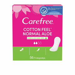 Įklotai Carefree Cotton Feel Normal Aloe, 56 vnt kaina ir informacija | Tamponai, higieniniai paketai, įklotai | pigu.lt