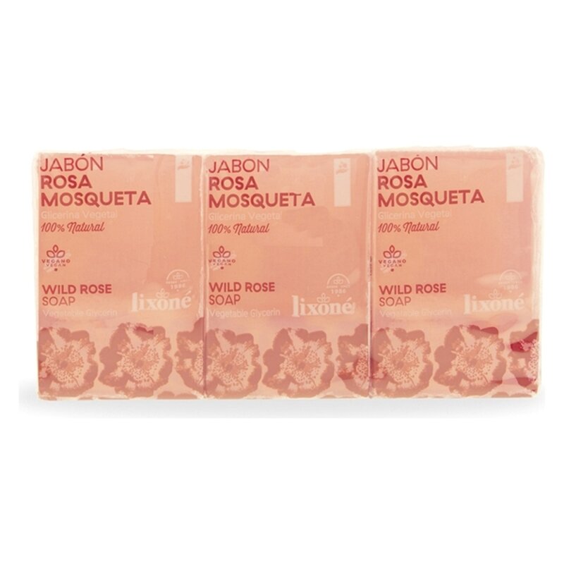 Muilas Rosa Mosqueta Lixoné, 3 x 125 g цена и информация | Muilai | pigu.lt