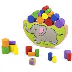 Деревянная балансирующая головоломка Слон цена и информация | Пазлы | pigu.lt
