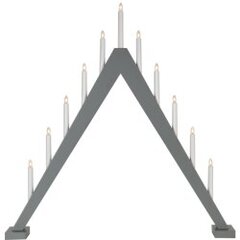 Подсвечник деревянный треугольный серый 33W 78x79 см, Trill 212-28 Candlestick цена и информация | Подсвечники, свечи | pigu.lt