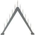 Подсвечник деревянный треугольный серый 33W 78x79 см, Trill 212-28 Candlestick
