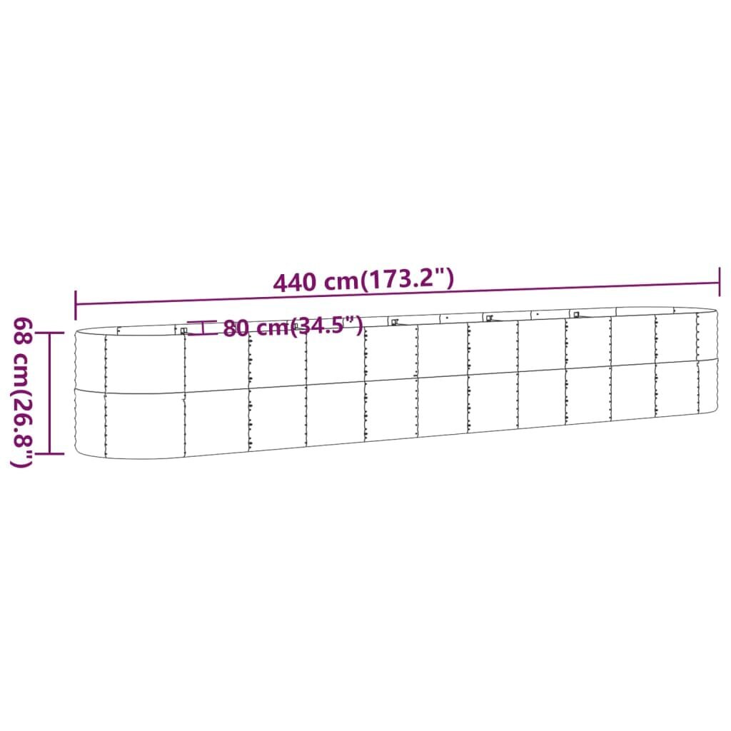 Sodo lovelis 68 cm kaina ir informacija | Vazonėliai daiginimui ir persodinimui | pigu.lt