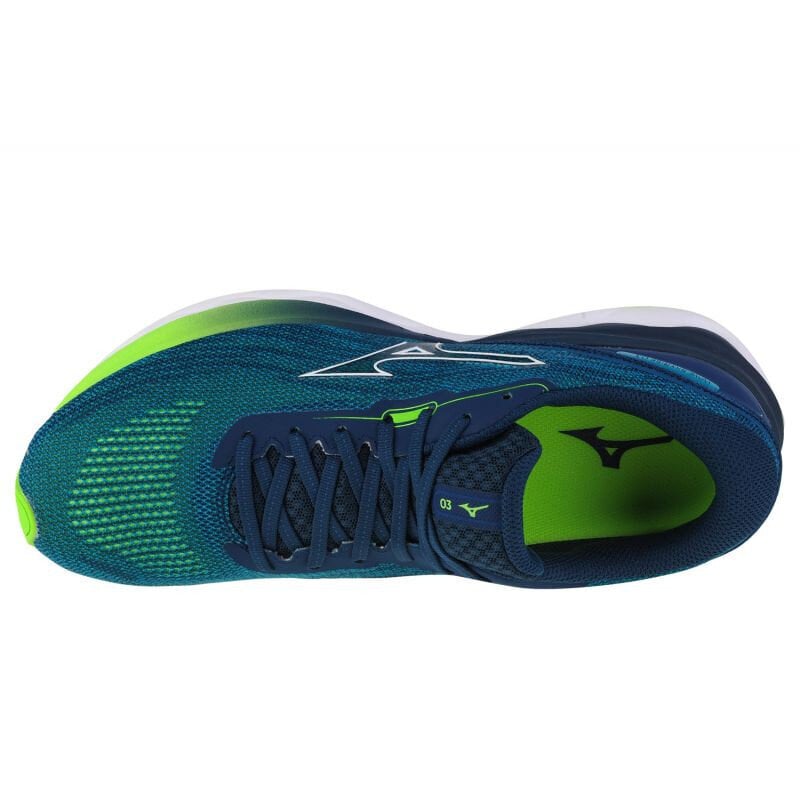 Sportiniai batai vyrams Mizuno Wave Skyrise 3 M J1GC220901, mėlyni kaina ir informacija | Kedai vyrams | pigu.lt