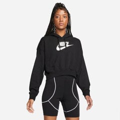 Nike джемпер для женщин NSW CLUB FLC GX CROP HDY, черный цена и информация | Спортивная одежда женская | pigu.lt