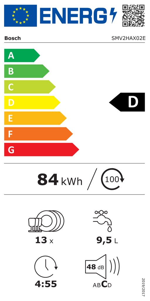 Bosch smv2hax02e kaina ir informacija | Indaplovės | pigu.lt