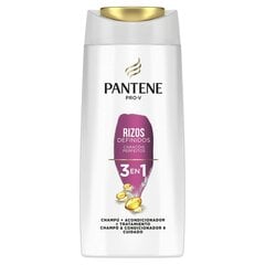 Šampūnas garbanotiems plaukams Pantene PRO-V 3 viename, 675 ml kaina ir informacija | Šampūnai | pigu.lt