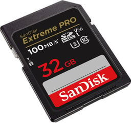 Sandisk memory card SDHC 32GB Extreme Pro UHS-I V30 kaina ir informacija | Atminties kortelės fotoaparatams, kameroms | pigu.lt