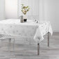 Douceur d’Intérieur stačiakampė staltiesė, balta/sidabrinė, 300x150 cm kaina ir informacija | Staltiesės, servetėlės | pigu.lt