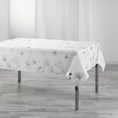 Douceur d’Intérieur stačiakampė staltiesė, balta/sidabrinė, 300x150 cm kaina ir informacija | Staltiesės, servetėlės | pigu.lt