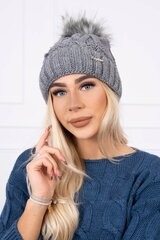 Kepurė moterims, pilkos spalvos kaina ir informacija | Kepurės moterims | pigu.lt