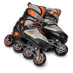 Роликовые коньки Meteor Rox, S 30-33, черные/оранжевые цена и информация | Ролики | pigu.lt