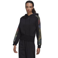 Džemperis moterims Adidas Allover Print Hoodie W HI0028, juodas kaina ir informacija | Džemperiai moterims | pigu.lt