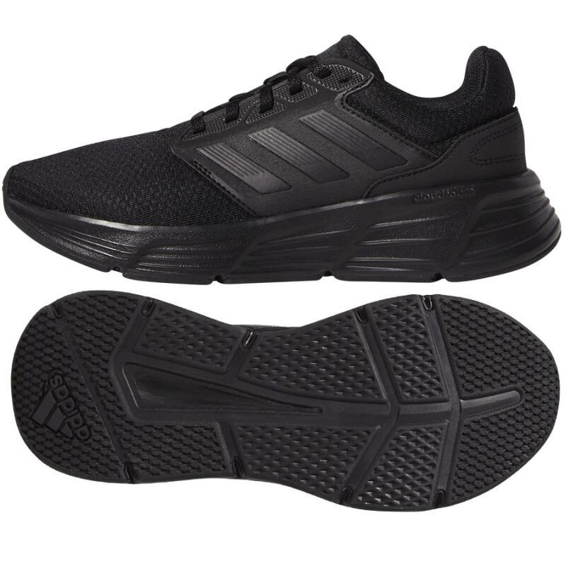 Sportiniai batai moteirms Adidas Galaxy 6 W GW4131, juodi цена и информация | Sportiniai bateliai, kedai moterims | pigu.lt