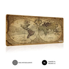 Žaidimų pelės kilimėlis Subblim Vintage World XL, 90 x 40 cm цена и информация | Мыши | pigu.lt