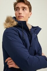 Мужская парка Jack & Jones 200g 12211948*03, тёмно-синяя цена и информация | Мужские куртки | pigu.lt