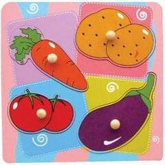 Medinė dėlionė Viga Toys, daržovės kaina ir informacija | Žaislai kūdikiams | pigu.lt