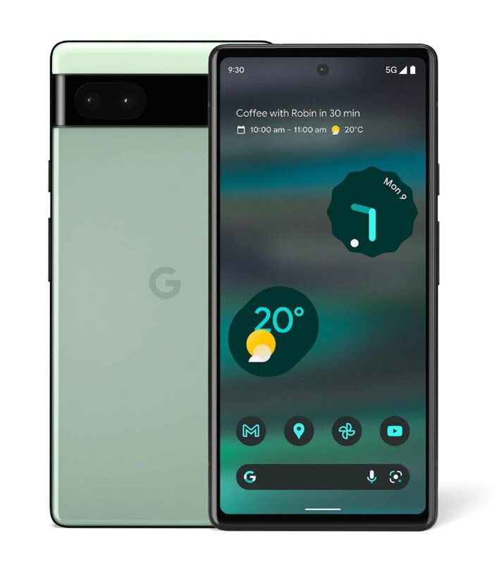 Google Pixel 6a 6/128GB GA03715-GB Green kaina ir informacija | Mobilieji telefonai | pigu.lt