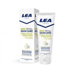 Drėkinamasis veido kremas vyrams lea men total skin care, 75 ml kaina ir informacija | Veido kremai | pigu.lt