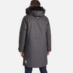 Huppa vyriškas paltas DAWSON, tamsiai pilka kaina ir informacija | Vyriškos striukės | pigu.lt