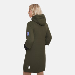 Huppa moteriškas pašiltintas paltas ALMIRA, alyvuogių spalvos kaina ir informacija | Striukės moterims | pigu.lt