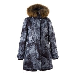 Huppa женская зимняя парка с натуральным мехом VIVIAN, черный 907143823 цена и информация | Женские куртки | pigu.lt