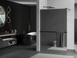 Walk-in dušo sienelė Mexen Kioto+ su lentynėle, black/veidrodis, 70,80,90,100,110,120x200 cm kaina ir informacija | Dušo durys ir sienelės | pigu.lt