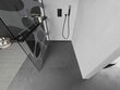 Walk-in dušo sienelė Mexen Kioto+ su lentynėle, black/stiklas su raštu, 70,80,90,100,110,120,130,140x200 cm kaina ir informacija | Dušo durys ir sienelės | pigu.lt