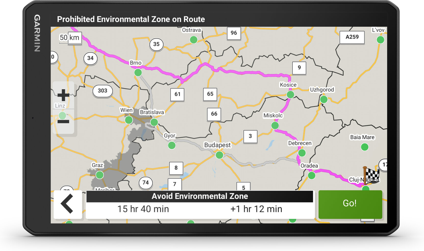 Navigacinė sistema sunkvežimiams Dezl LGV1010 kaina ir informacija | GPS navigacijos | pigu.lt