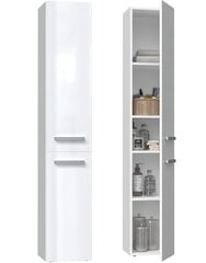 Шкафчик для ванной комнаты Nel II Белый глянцевый цена и информация | Шкафчики для ванной | pigu.lt