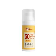 Солнцезащитный крем для лица Derma Sun Anti-Age SPF50, 50мл цена и информация | Кремы от загара | pigu.lt