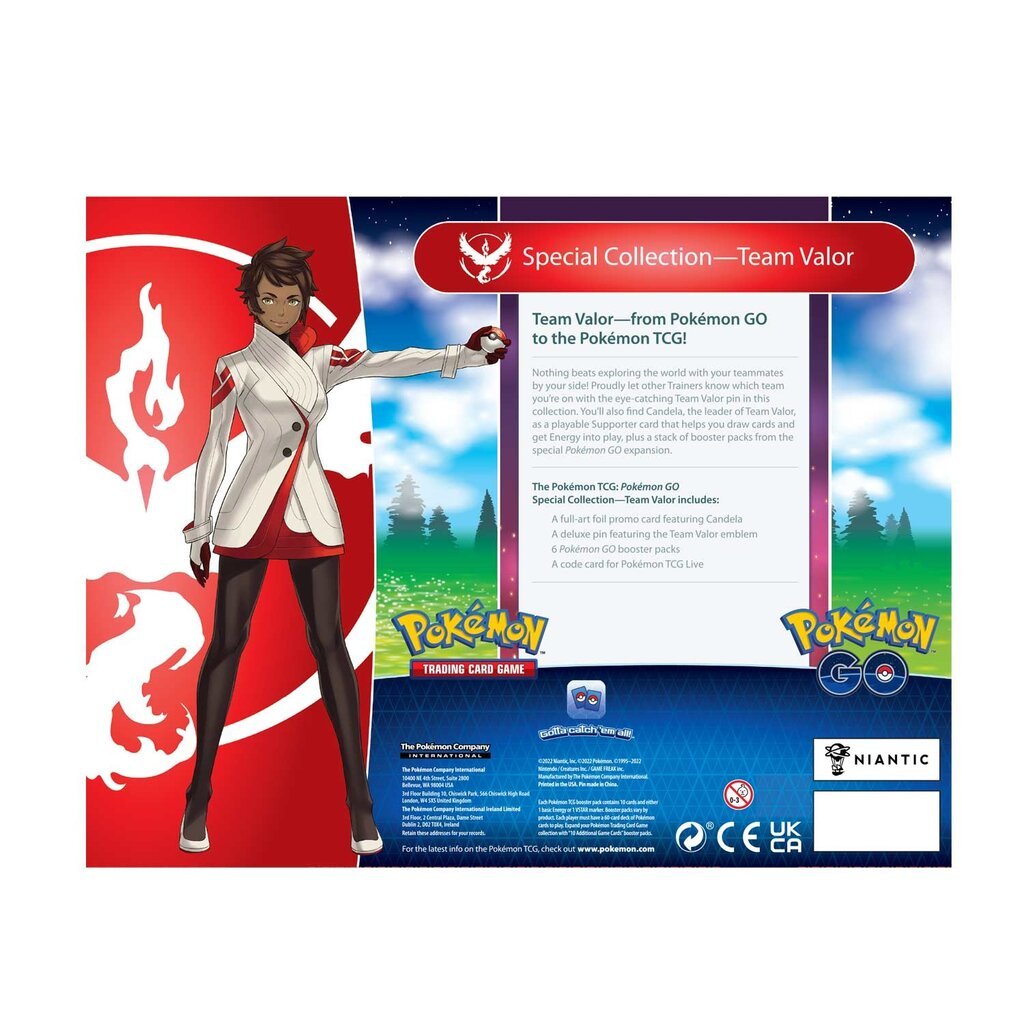 Pokemon TCG - Pokémon GO Special Collection - Team Valor цена и информация | Stalo žaidimai, galvosūkiai | pigu.lt