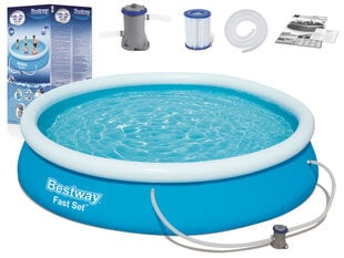 Bestway pripučiamas baseinas Fast Set 366 x 76 cm kaina ir informacija | Baseinai | pigu.lt