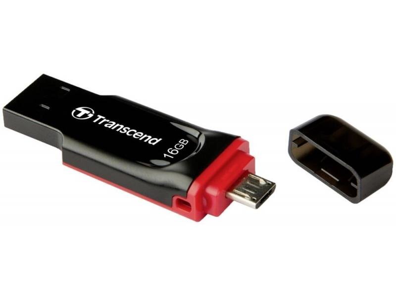 Atmintinė Transcend JetFlash 340, 16GB USB 2.0/microUSB цена и информация | USB laikmenos | pigu.lt